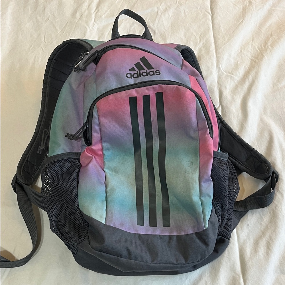 Adidas Pastel Gradient Backpack with Black Accents